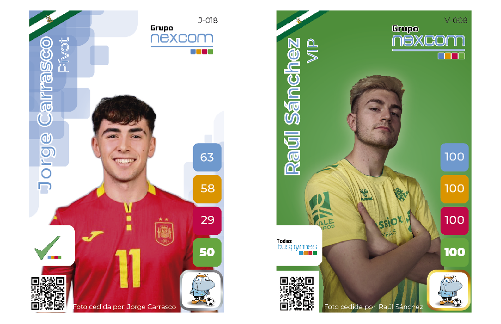 Jorge Carrasco y Raúl Sánchez (Betis Futsal)